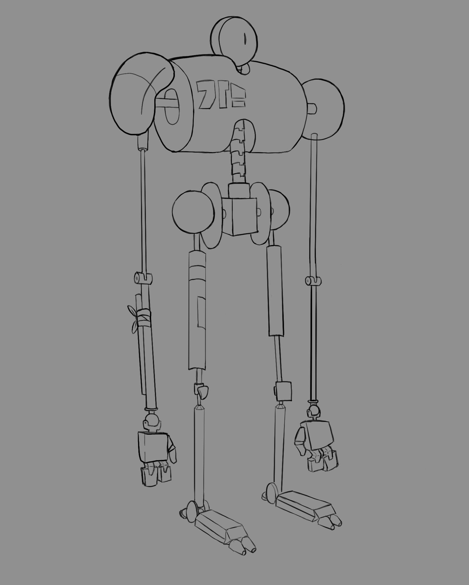 DigiPenAcademy WANIC Year1 Kennedy T RobotSketch
